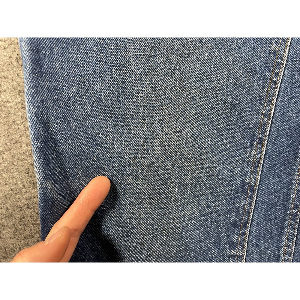 Vintage Prison Blues Double Knee Jeans 32x32 Made In USA Logger Distressed - Picture 7 of 16
